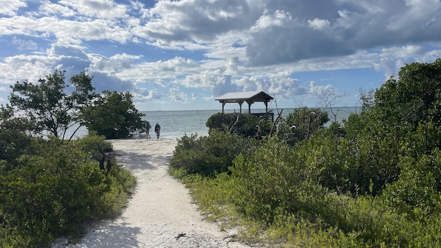 176 Iroquois Dr, Islamorada, FL 33036 - view of water feature with a gazebo