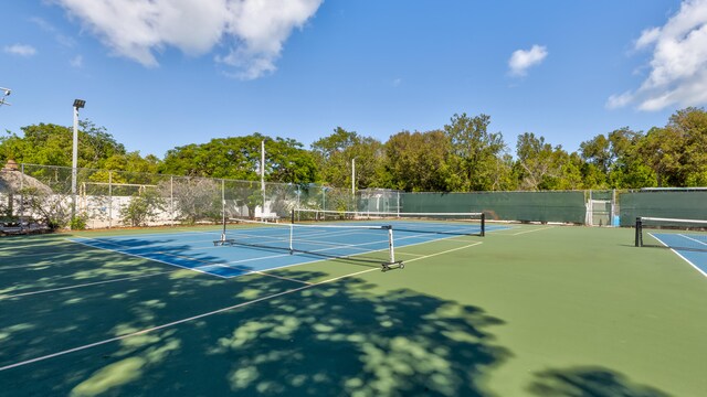 view of tennis court