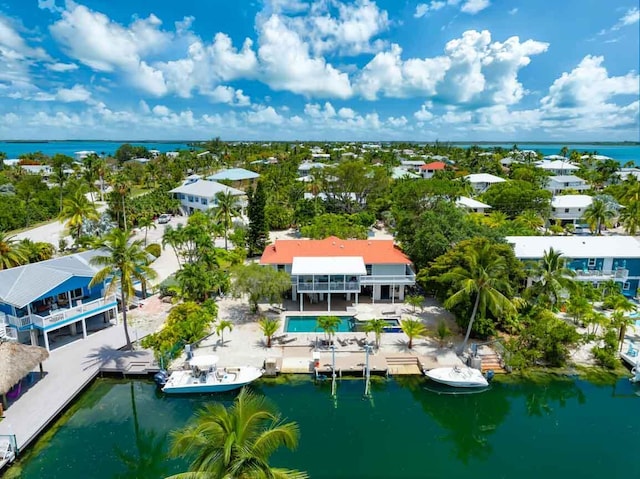 17177 W Bonita Ln, Sugarloaf, FL 33042 - aerial view with a water view
