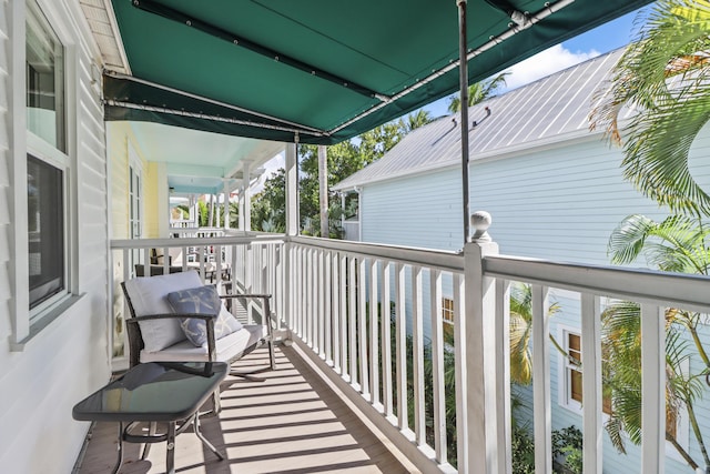 view of balcony