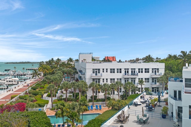 115 Front St Unit 202, Key West, FL 33040 - birds eye view of property with a water view