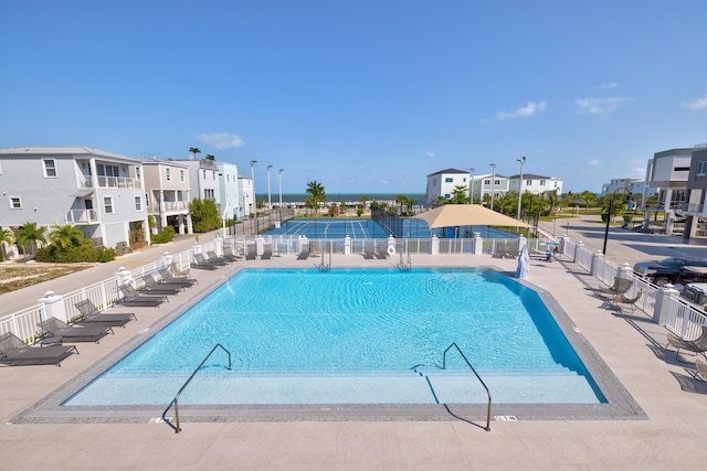 view of pool with a patio area