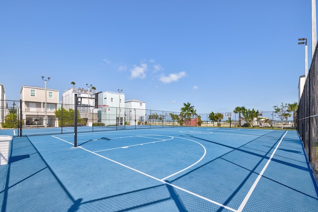 view of sport court