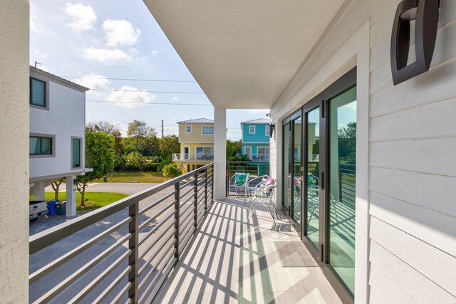 view of balcony