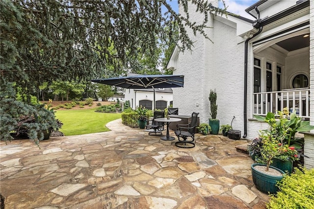 15595 Birmingham Hwy, Alpharetta, GA 30004 - view of patio with outdoor dining area