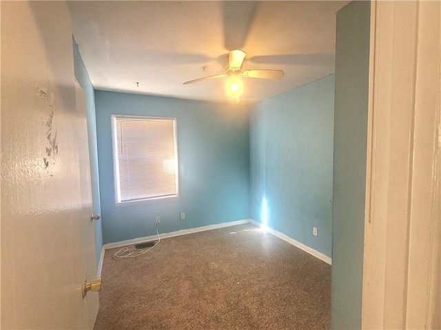 unfurnished room featuring ceiling fan