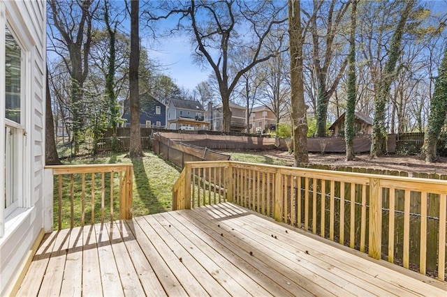 2453 Paul Ave NW, Atlanta, GA 30318 - deck with a residential view and a fenced backyard