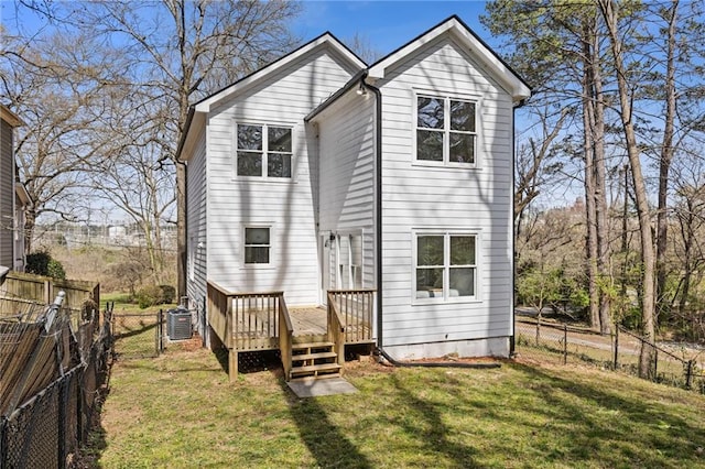 2453 Paul Ave NW, Atlanta, GA 30318 - back of house with a wooden deck, a fenced backyard, and a gate