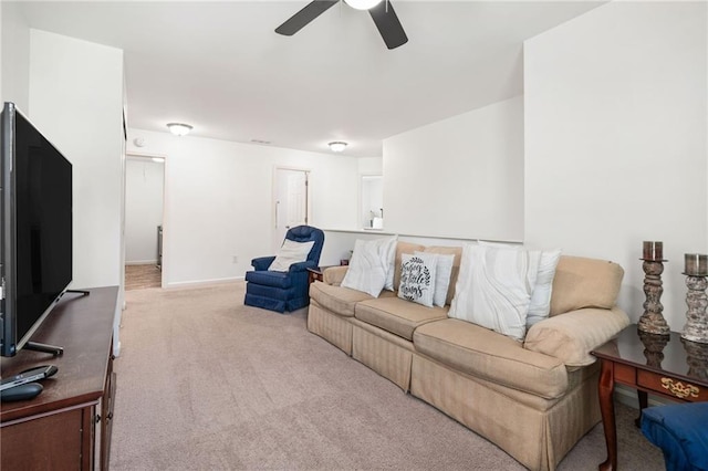 1560 Avalon Creek Rd, Sugar Hill, GA 30518 - living area featuring carpet floors and ceiling fan