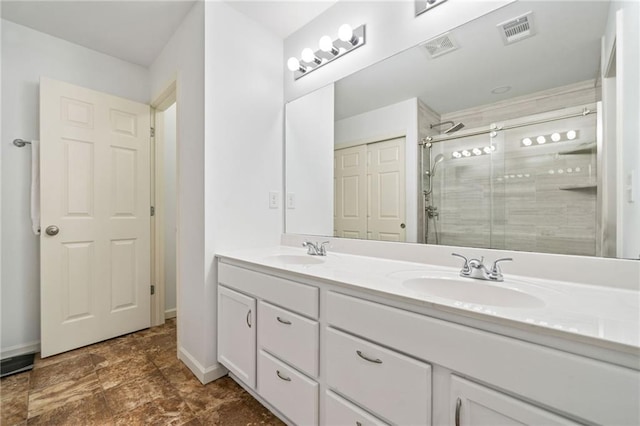 1560 Avalon Creek Rd, Sugar Hill, GA 30518 - full bath with double vanity and a stall shower