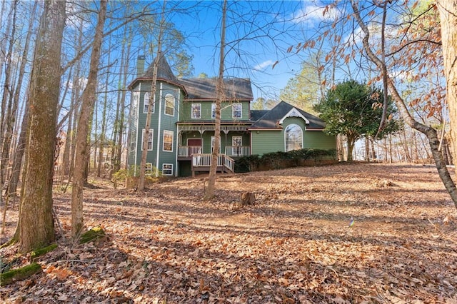 victorian house with a porch