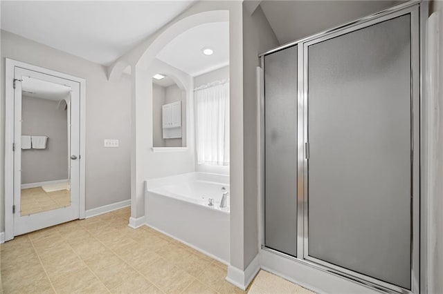 412 Gray Fox Dr, Canton, GA 30114 - full bathroom with a shower stall and a bath