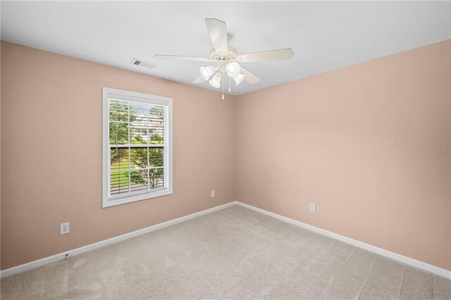 412 Gray Fox Dr, Canton, GA 30114 - empty room with light carpet and ceiling fan