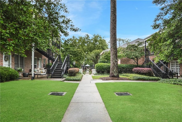 3675 Peachtree Rd NE Unit 24, Atlanta, GA 30319 - surrounding community with stairs and a lawn