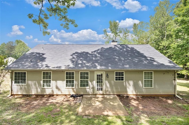 rear view of house with a patio area