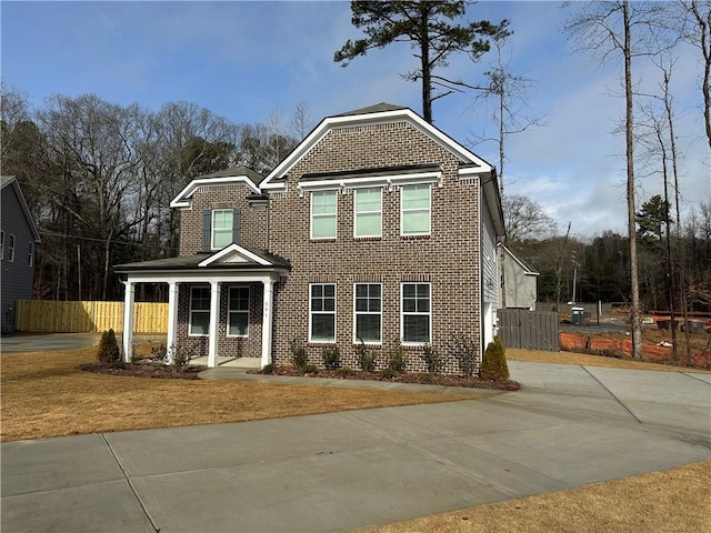 view of front of home featuring a porch