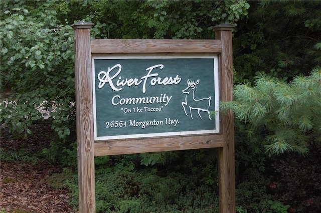 30C River Forest Pl, Suches, GA 30572 - view of community sign