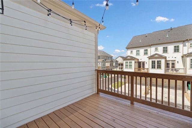 1104 Thomas St, Woodstock, GA 30188 - wooden deck with a residential view