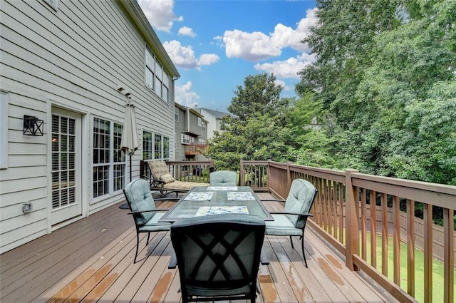 3845 Lake Lanier Dr, Duluth, GA 30097 - deck with outdoor dining space