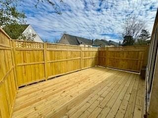 deck with fence