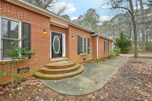 105 Spring Forest Way, Sharpsburg, GA 30277 - property entrance with brick siding and crawl space