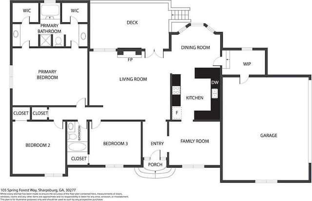 105 Spring Forest Way, Sharpsburg, GA 30277 - plan