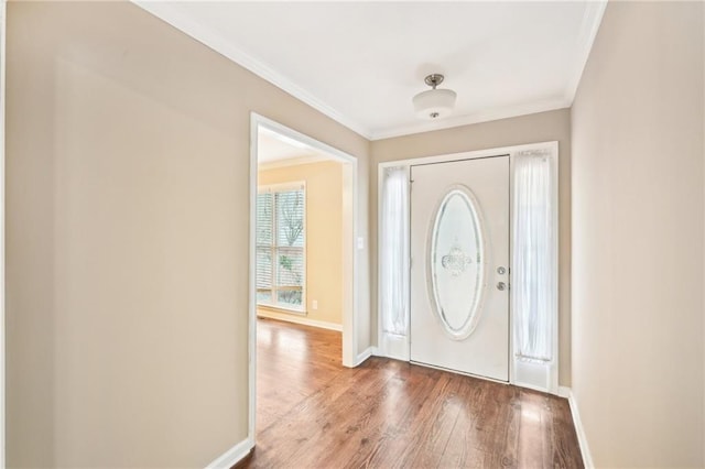 105 Spring Forest Way, Sharpsburg, GA 30277 - entrance foyer featuring ornamental molding, wood finished floors, and baseboards