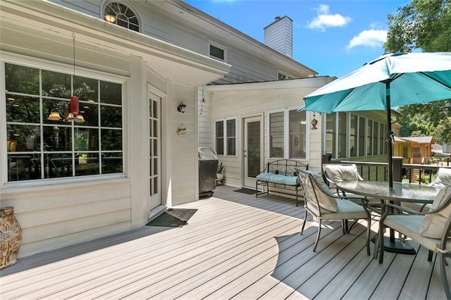 4875 Rivercliff Trce SW, Lilburn, GA 30047 - deck with outdoor dining area