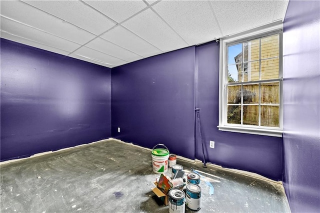 1920 Lee Patrick Dr, Dacula, GA 30019 - empty room with a drop ceiling and baseboards