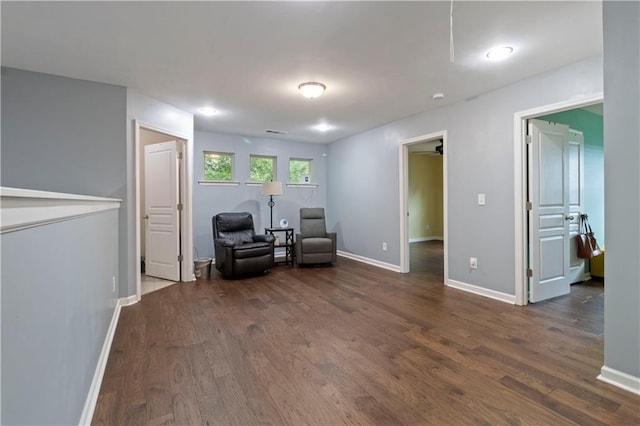 4746 Highland Ave, Sugar Hill, GA 30518 - living area with dark wood-style flooring