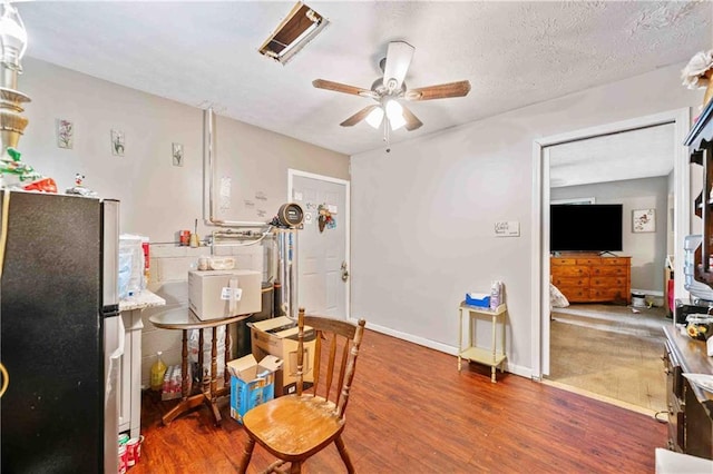 592 Ferry Creek Ct, Acworth, GA 30102 - misc room featuring a ceiling fan and wood finished floors