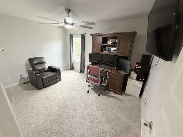 769 Humphry Dr, Winder, GA 30680 - carpeted office featuring ceiling fan and baseboards