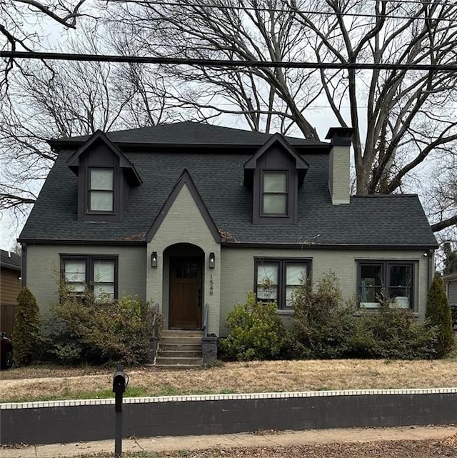 view of new england style home