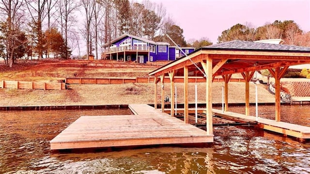 137 Rockville Springs Ct, Eatonton, GA 31024 - view of dock with a water view