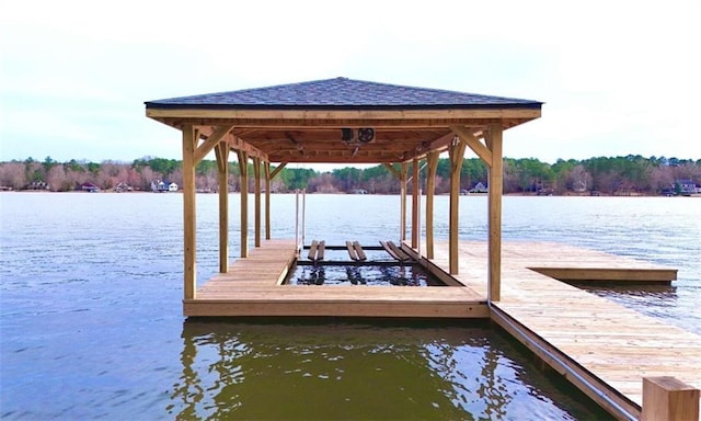 137 Rockville Springs Ct, Eatonton, GA 31024 - view of dock with a water view and boat lift