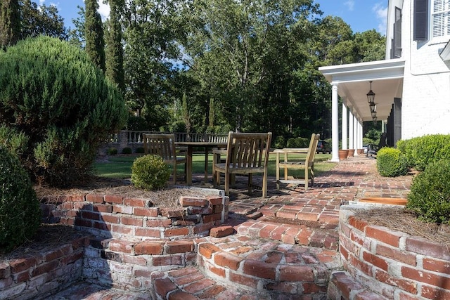 view of patio / terrace featuring outdoor dining area