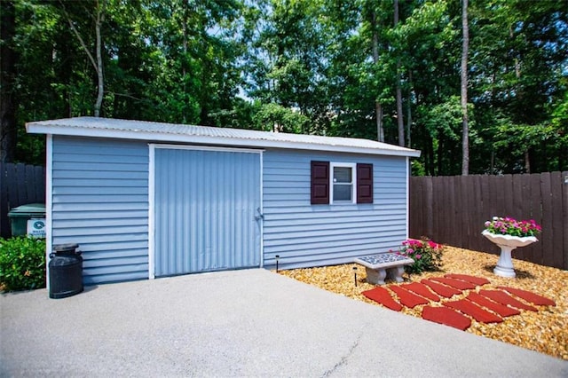 view of shed / structure