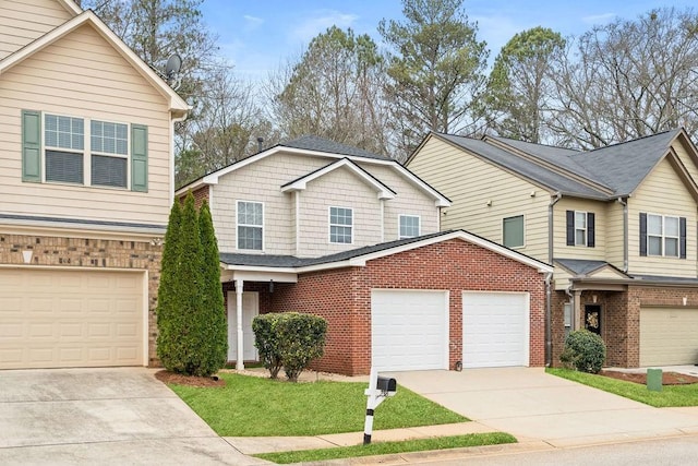 view of front of house featuring a garage