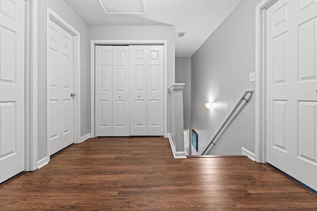 interior space featuring dark hardwood / wood-style floors