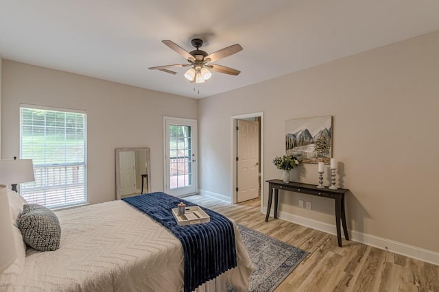 3329 Walt Stephens Rd, Stockbridge, GA 30281 - bedroom with light wood-style flooring and ceiling fan