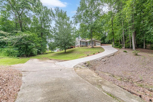 3329 Walt Stephens Rd, Stockbridge, GA 30281 - view of front facade featuring driveway and a front yard