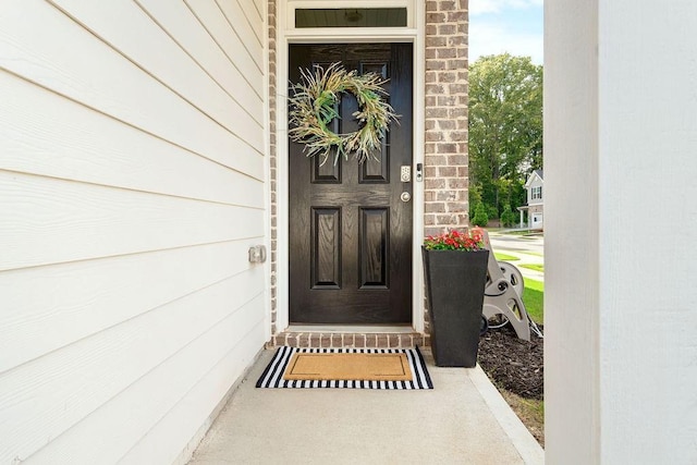 view of entrance to property