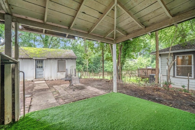 724 Bellemeade Ave NW, Atlanta, GA 30318 - view of yard featuring a patio area and an outbuilding