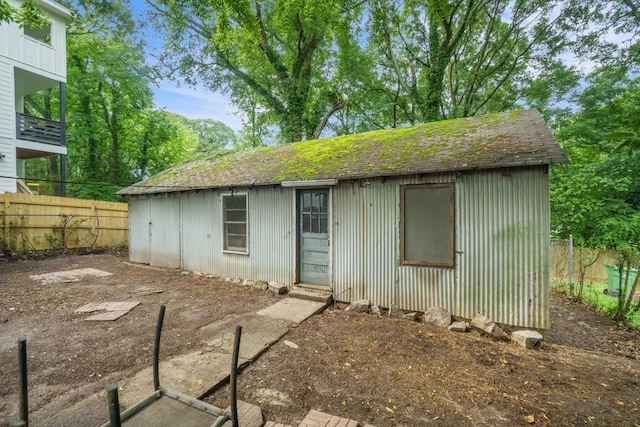 724 Bellemeade Ave NW, Atlanta, GA 30318 - view of front of property featuring a shingled roof and an outdoor structure