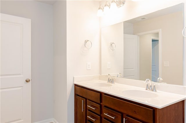 bathroom featuring vanity