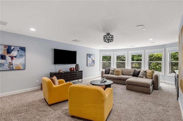 2544 Thompson Rd NE, Brookhaven, GA 30319 - carpeted living area with recessed lighting