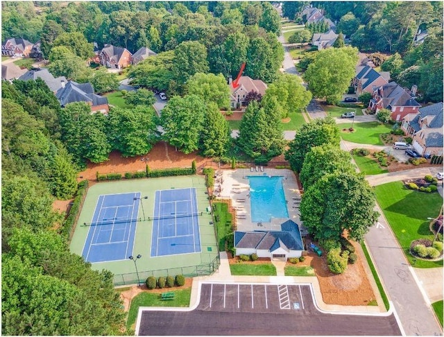 4750 Freeport Bay NE, Roswell, GA 30075 - bird's eye view of a pool