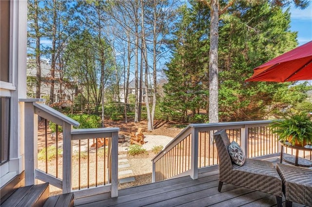 view of deck