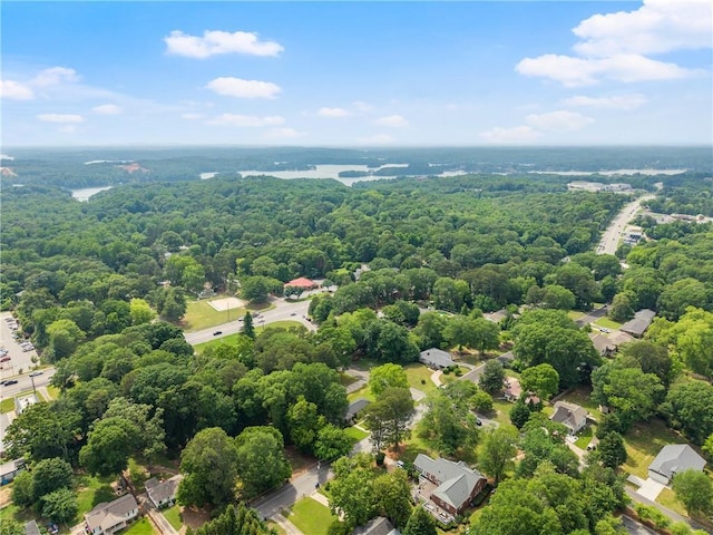 aerial view of a forest