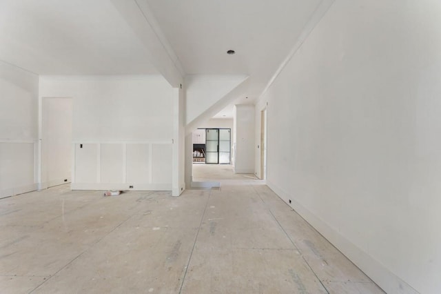 unfurnished room with ornamental molding